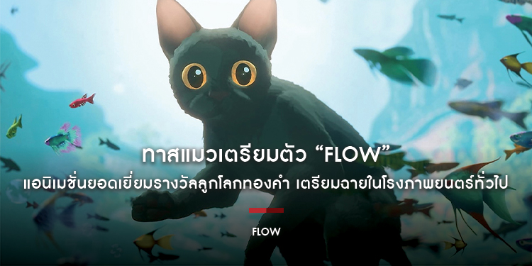 ทาสแมวเตรียมตัว “FLOW” แอนิเมชั่นยอดเยี่ยมรางวัลลูกโลกทองคำ เตรียมฉายในโรงภาพยนตร์ทั่วไป ดูก่อนใคร 30 มกราคม – 5 กุมภาพันธ์ ฉายจริง 6 กุมภาพันธ์